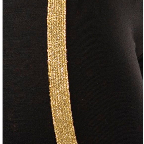 Black Pants w/  Gold Stripe - Picture 2 of 7